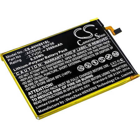 Bsc Preferred Archos 55 Helium Ultra A55 Helium Mobile Phone Replacement Battery CS-AVH551SL